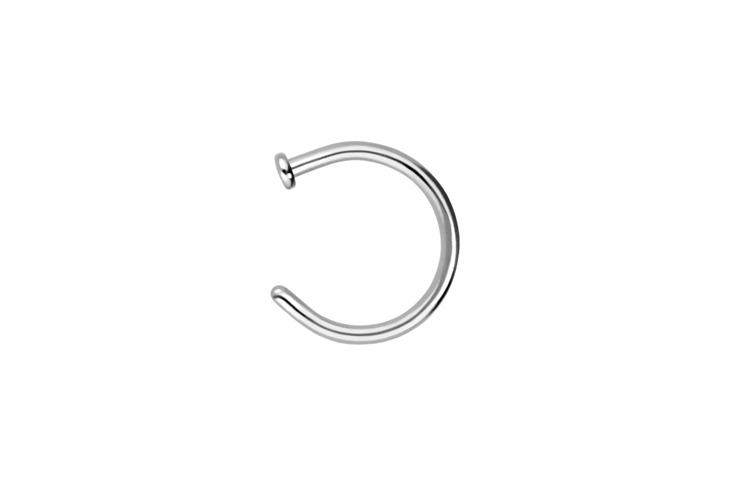 Chirurgenstahl Nasenring Nasenpiercing offen PLATTE